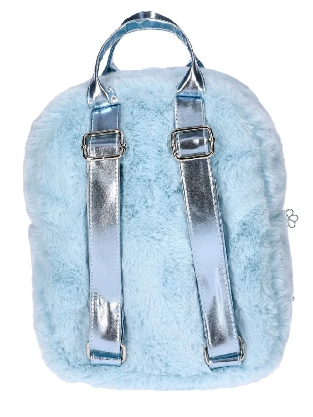 Lilo & Stitch Girls Faux Fur Mini Backpack, Blue